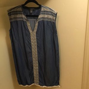 Summer Sleeveless Denim Dress